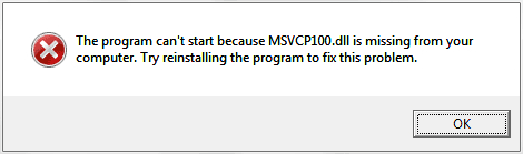 Как решить проблему с отсутствием файла MSVCR110.DLL?